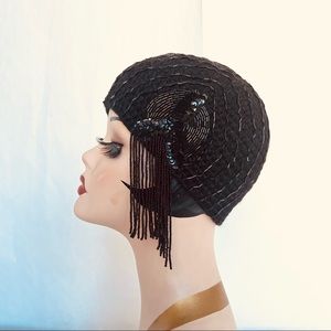 Roman Keflay Hand Made Crochet 20’s style Hat